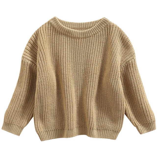 Tenues Chaudes Automne Hiver pour Garçons Bébé Fille Mignon Pull à Manches Longues Tricoté 3-4 Ans