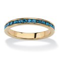 thumbnail image 1 of Bracelet Empilable en Pierre de Naissance Simulée en Plaqué Or, 1 of 5