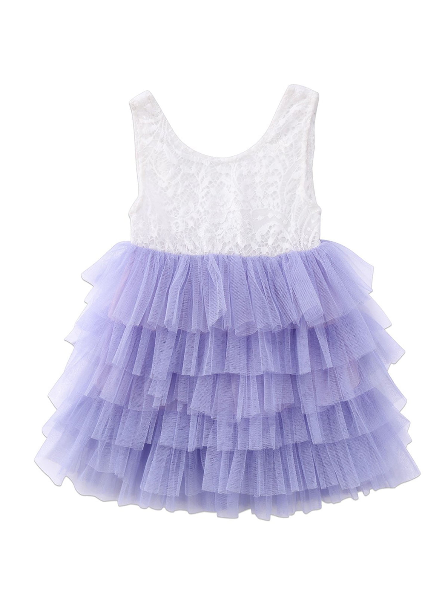 Newborn Kids Baby Girls Lace Tulle Party Pageant Bridesmaid Formal Tutu ...