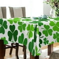 thumbnail image 3 of Coolnut Saint Patrick Shamrock Tablecloth Rectangle Colorful Table Cloth Large Square Table Cover for Dining Kitchen Party 54"x54" Decor Gift, 3 of 7