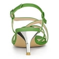 thumbnail image 3 of Sandalias De Tacón De Aguja Con Tiras Destalonado Para Mujer Verde 40, 3 of 5
