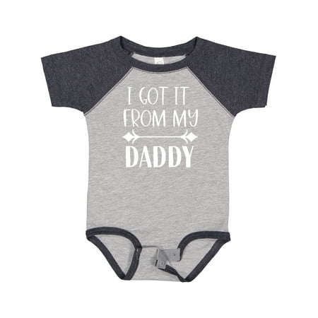 

Inktastic I Got It from My Daddy Gift Baby Boy or Baby Girl Bodysuit
