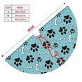 thumbnail image 3 of Sikiie Cute Dog Footprints 30-48 inches {designName} Print Christmas Tree Skirt Snowman Xmas Tree Skirt with Edge Christmas Decorations for Holiday Party48", 3 of 7