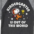 thumbnail image 3 of Peanuts - Kindergarten Is Out Of This World - Toddler And Youth Raglan Graphic T-Shirt, 3 of 5