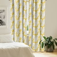 thumbnail image 3 of Ambesonne Yellow and White Window Curtains, Chamomiles, Each 28" W x 84" L, Yellow White and Brown, 3 of 5