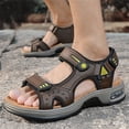 thumbnail image 6 of LASUDRAA Mens Outdoor Hiking Sandals with Air Cushion, Adjustable Hook & Loop Straps, Non-Slip Casual Walking Sandals for Summer Beach, 6 of 7