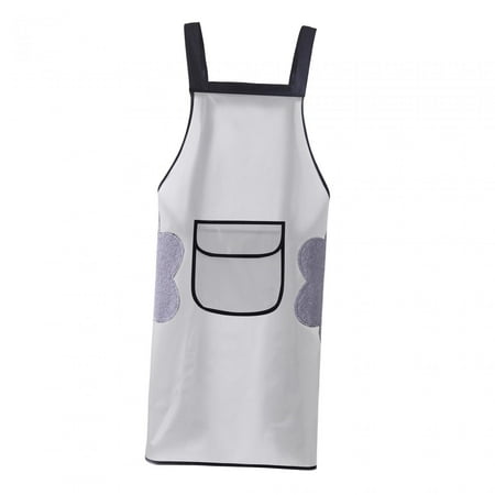 

Cooking Apron Baking Apron Oil BBQ Apron for Home Kitchen Brewer Apron 110cmWhite Hand Wipe