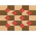 thumbnail image 1 of Ahgly Company Indoor Rectangle Patterned Yellow Orange Area Rugs, 6' x 9', 1 of 6