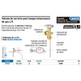thumbnail image 1 of Válvula de servicio para tanque estacionario hasta 300 L Foset Válvula de servicio para tanque estacionario hasta 300 L, 1 of 1