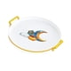 thumbnail image 2 of Bandeja decorativa redonda BLESIY para mesa de café con doble asa 29 cm, 2 of 8