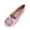 Pink, variant on CQONEPT Women's Pointed Toe Pearl Flats Suede Comfortable Dress Flats for Wedding Non Slip Soft Sole Office Flat Shoes Gray 39