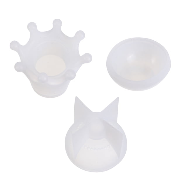 GOOHOCHY 2 moldes de silicona epoxi de cristal para manualidades, con forma de corona, para guardar joyas, para manualidades caseras (tapa + contenedor)