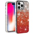 thumbnail image 3 of For Apple iPhone 16 Pro Max (6.9") Glitter Bling Ultra Thin TPU Sparkle Diamond Rhinestone Shiny Full Cover Crystal Stones Back Cover ,Xpm Phone Case [ Red ], 3 of 8