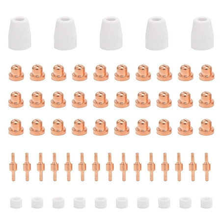 

Electrode Nozzles Cups Kit Short PT31 Copper Consumables Welding Machine Accessories60pcs