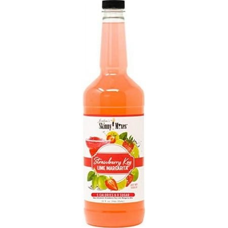 Jordan's Skinny Mixes Strawberry Key Lime Margarita, Sugar Free Cocktail Flavoring Mix, 32 Ounce Bottle