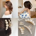 thumbnail image 2 of Pince à Cheveux Perle, Pinces à Cheveux Coiffantes Forte Tenue, Grandes Pinces à Cheveux, 2 of 5