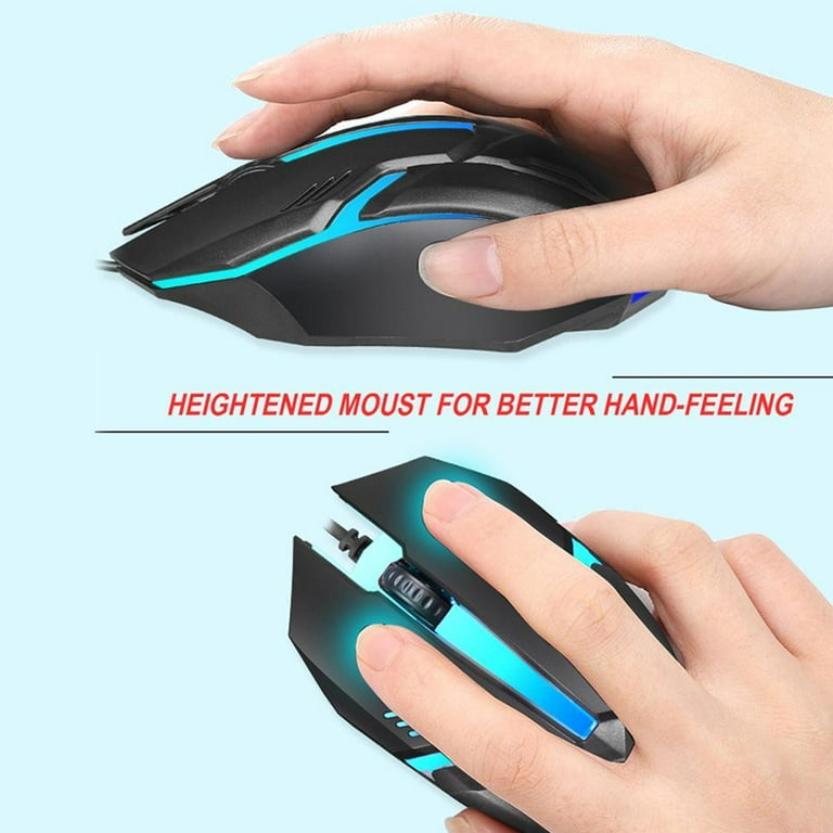7 Color Optical Wired Gaming Mouse Professional Colorful