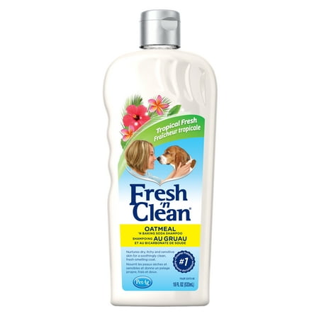 UPC: 0071860224707 | PetAg Fresh  n Clean Oatmeal  n Baking Soda Dog Shampoo – Tropical Fresh Scent – Strengthens  Repairs  & Protects Your Dog s Coat – 18 fl oz