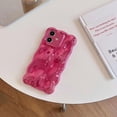 thumbnail image 5 of Compatible with iPhone 12 Wavy Phone Case, Cute Coquette 3D Wave Bubble Pattern and Stylish Wavy Border, Soft TPU, Protection Shockproof Phone Case for Women Girls (Rose Red), 5 of 13