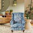 thumbnail image 6 of Stretch Wingback Chair Cover Sofa Cover Washable Chair Protector Armchair Cover Single Sofa Seat Cover for Wedding, 6 of 10