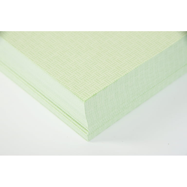 Green 8-1/2x11-24lb Basketweave Security Paper 500/pkg, Paper, Envelopes,  Cardstock & Wide format, Quick shipping nationwide
