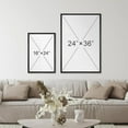 thumbnail image 4 of IDEA4WALL Framed Canvas Print Wall Art Set Black & Green Floral Illustration Fine Art Decorative Bohemian Nature Botanical Retro Artwork for Living Room, Bedroom, Office - 24"x36"x2 Black, 4 of 4