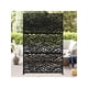 thumbnail image 1 of 72-pulgada h x 47-pulgada w metal privacy screen-freestanding decorative fence para patio lawn garden deck y balcony-outdoor divider con stand, 1 of 7