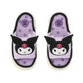 thumbnail image 2 of Kuromi 3D Character Face Art Women's Purple Open-Toed Slide Slippers-Small, 2 of 7