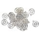 thumbnail image 3 of 80 Piezas de Filigrana de Plata Flores de Loto Collar Colgante DIY Artesanía, 3 of 9