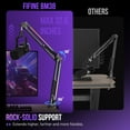thumbnail image 4 of FIFINE RGB Heavy-Duty Boom Arm Stand for 3.3lb Microphone, 30 inch Adjustable Suspension Mic Arm with 3/8" to 5/8" Adapter, 2in Clamp Mount for Gaming/Streaming, 4 of 9