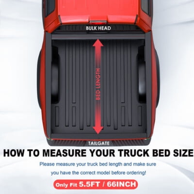 MOSTPLUS 5.5FT 4-Fold Hard Bed Tonneau Cover for 22-26 Toyota Tundra Half Low-Profile