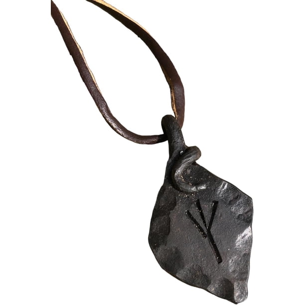 Forged Iron Algid Elnaz Yr Rune Viking Amulet Runic Nordic Pendant ...