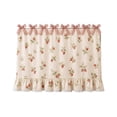 thumbnail image 3 of Farmhouse Kitchen Stove Curtain, Ruffled Lace Stove Cover Curtain with Floral Prints, Decorative Oven Door Curtain for Vintage Kitchen Decor(22*31"), 3 of 5