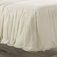 thumbnail image 3 of Lush Decor Ruffle Skirt Bedspread Ivory 3Pc Set King, 3 of 7