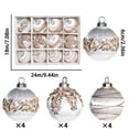 thumbnail image 2 of CREATITOY 12 Pcs 2.36 Inch Christmas Velvet Diamond Ball, Hanging Ornament Set Festive, Perfect for Christmas Tree Decoration, Home Holiday Decor and Party Supplies, 2 of 5