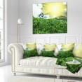 thumbnail image 2 of Designart Sunny Meadow with Green Grass - Landscape Printed Throw Pillow - 16x16, 2 of 4