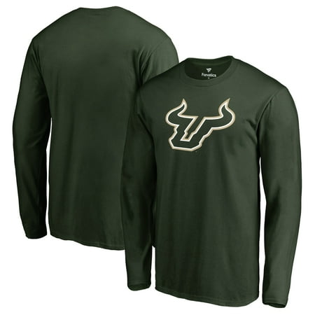 Men's Fanatics Branded Green South Florida Bulls Primary Team Logo Long Sleeve T-Shirt