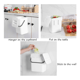 thumbnail image 2 of 2 botes de basura para abono de cocina de 1,3 galones con tapa, bote de basura para desechos de alimentos, bote de basura para baño pequeño y liviano, color blanco, 2 of 6