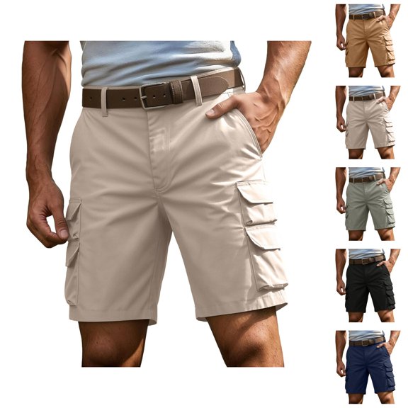 Mens Cargo Shorts Relaxed Fit Bermuda Shorts for Men Breathable Utility Outdoor Casual Daily Shorts