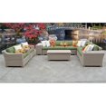 thumbnail image 2 of Coast 11 Piece Outdoor Wicker Patio Furniture Set in Cilantro, 2 of 2