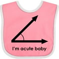 thumbnail image 3 of Inktastic I'm Acute Baby Funny Math Pun Boys or Girls Baby Bib, 3 of 4