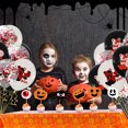 thumbnail image 6 of Loyerfyivos 15 Pcs 12 Inch Halloween Balloons Decorations Pink Black Orange Balloons Confetti Balloons Ghost Aluminum Foil Balloons Bats Stickers for Halloween Party Birthday Supplies, 6 of 8