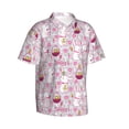 thumbnail image 2 of Balery Easter Rabbit Print Men's Hawaiian Shirts Short Sleeve Beach Shirt Relaxed Fit Vacation Button Down Shirts-, 2 of 9