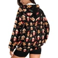thumbnail image 2 of FOR U DESIGNS Christmas Zip Hoodies for Women Oversized Hooded Sweatshirt with Front Size M Zipper Lightweight Gingerbread Man Hoodie Cardigans for Women Trendy Sportswear, 2 of 7