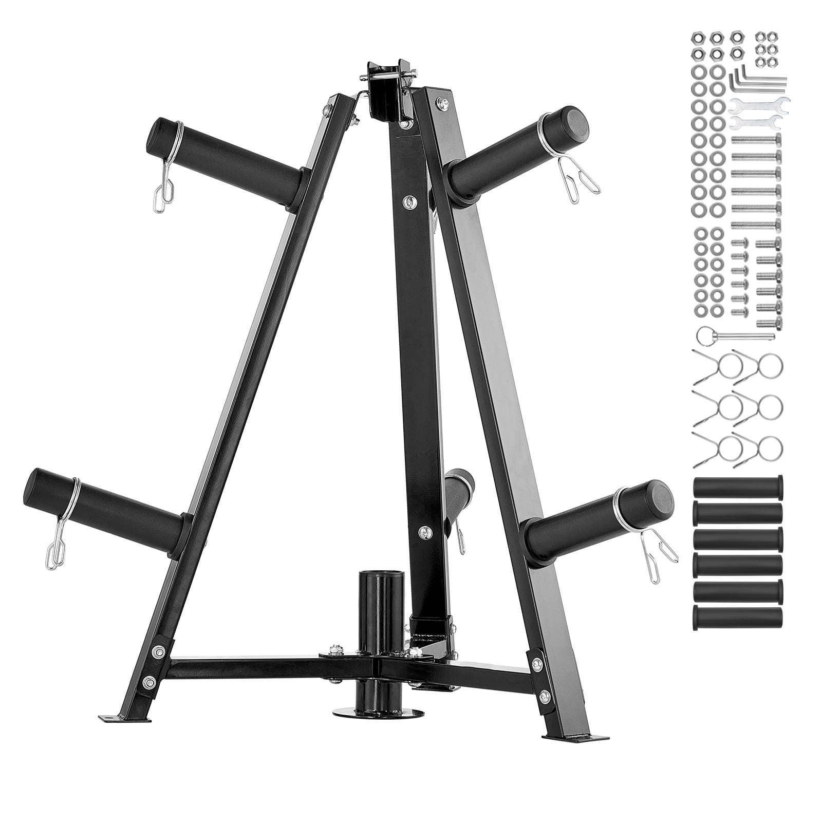 KFFKFF Dumbbell Rack, 2-Inch Disc Storage Stand, Regular Disc Storage Stand, 300 lbs Holding Capacity Weight Organizing Stand, Domestic Fitness Barbell Storage Stand, Ebony