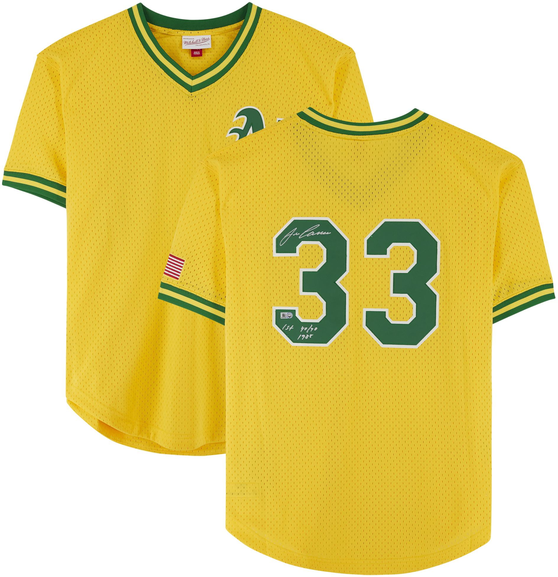 Jose Canseco Oakland Athletics Autographed Yellow Mitchell & Ness Replica  Jersey with "1st 40/40 1988" Inscription - Fanatics Authentic Certified -  Walmart.com