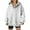 White, variant on Titcea Hoodies for Women Solid Color Oversized Long Sleeve V-Neck Hoodie Loose Casual Long Pullover Sweatshirt