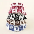 thumbnail image 2 of Sunscreen Warm Adjustable Rope Lined Bucket Hat Women Christmas Elk Print Fluffy Fisherman Cap for Daily Life, 2 of 10