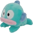 thumbnail image 3 of Sanrio Fluffy Hankyodon Laying Down Plush, H 4.1 x W 6.3 x D 5.9 inches (10.5 x 16 x 15 cm), 3 of 3