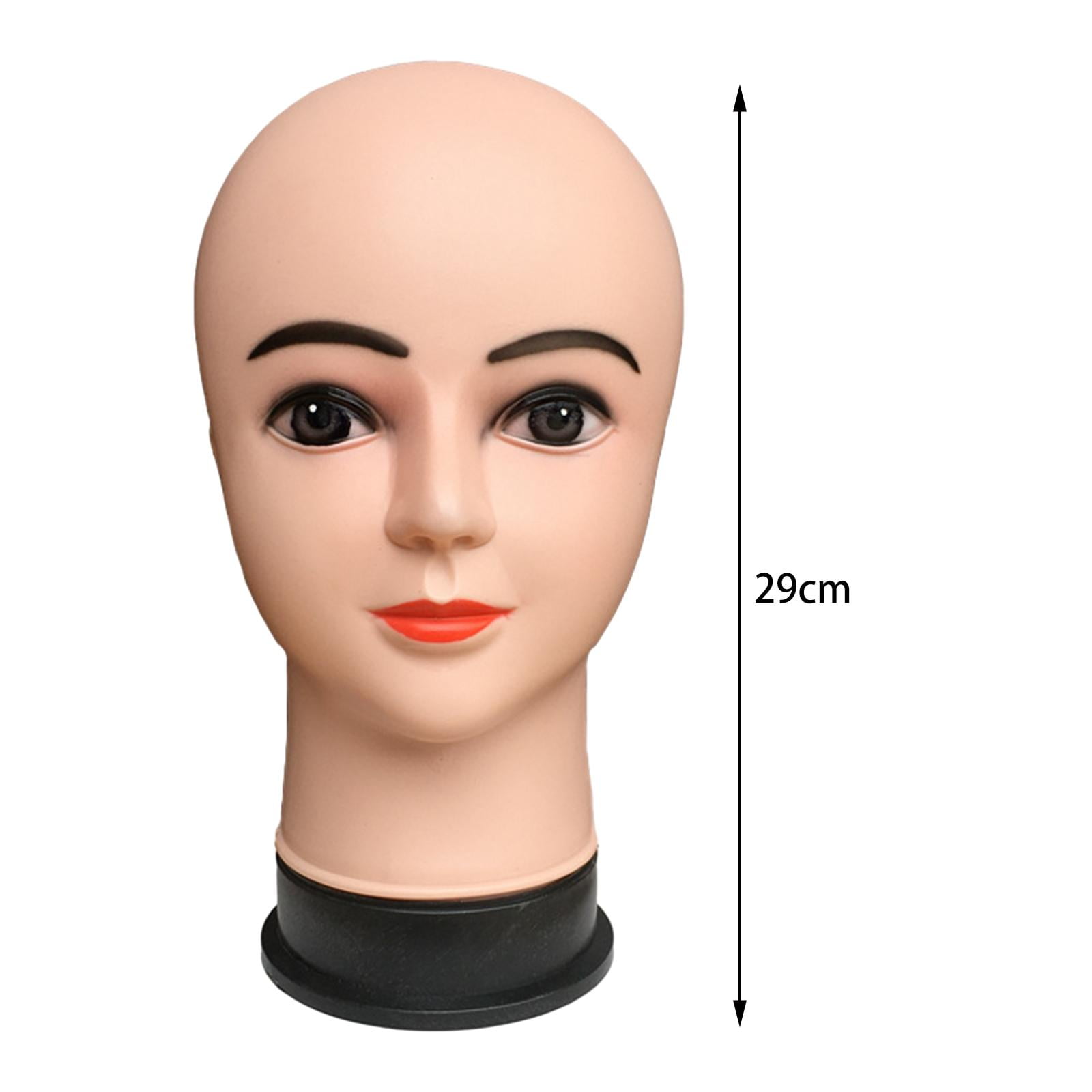 Female Bald Mannequin Head Holder Professional Stable Base with Makeup Durable Hat Display Rack Manikin Head for s Making Styling